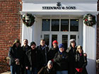 Phil and some piano trade colleagues visiting the Steinway factory in New York