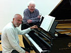 Philip Kennedy with distinguished pianist Vladimir Feltsman at Wyastone Concert Hall