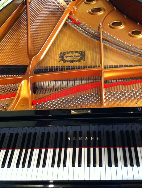 Phil's hand-crafted Yamaha S6 grand piano is available for concert hire